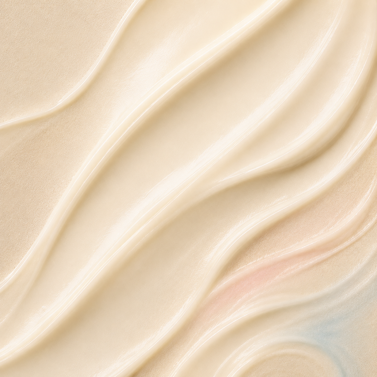 Close-up of smooth, beige cream with a soft texture
